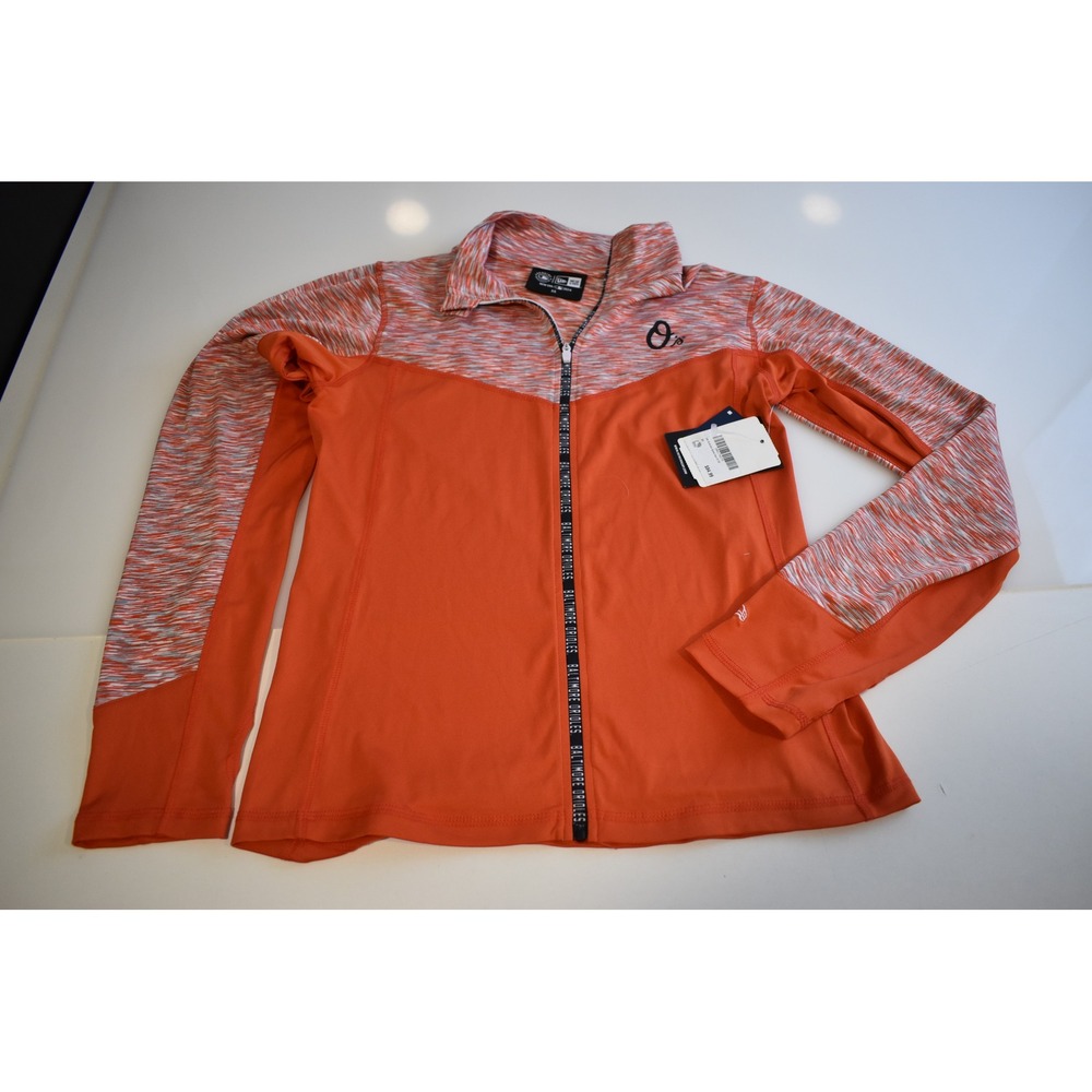 New Era Baltimore Orioles Women's Full Zip XS Long sleeve Collared Sweater